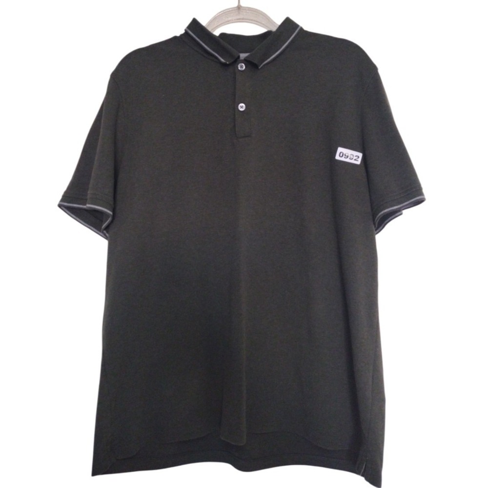 Banana Republic Polo Shirt Men's XL Dark Green Luxury Touch Standard Fit